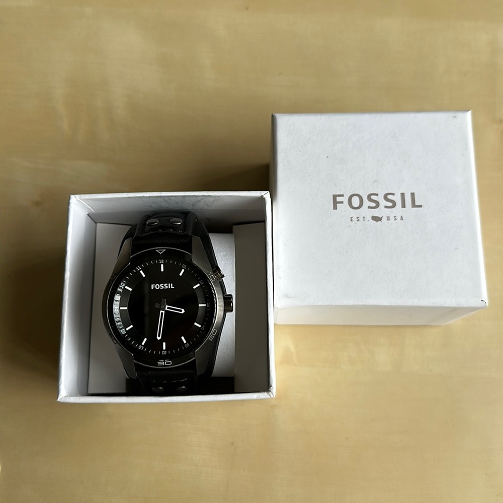 Fossil Coachman Black Analog-Digital Dial watch JR1472
